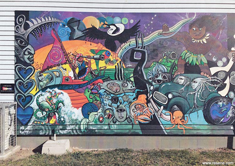 Napier Intermediate School collaborative mural