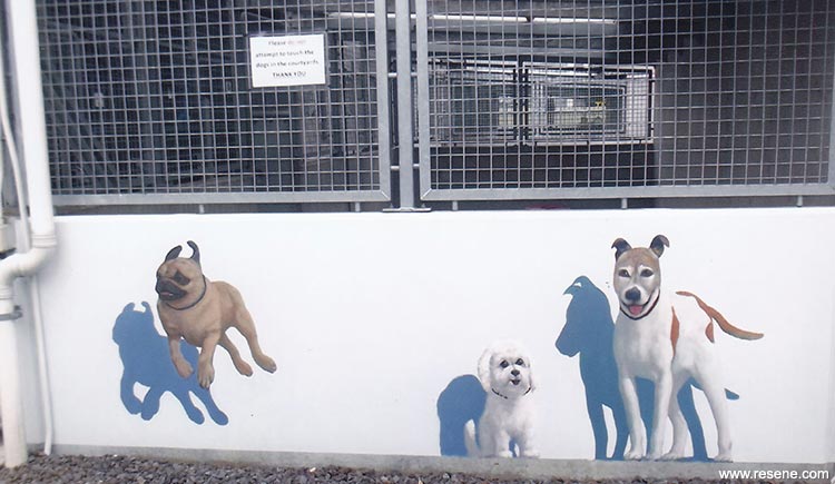 Mural animal shelter detail