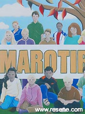 Rebecca Simmonds for the Marotiri School mural