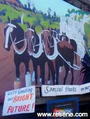 NgAng, Chris Finlayson and Rototai Residents & Friends Inc. mural