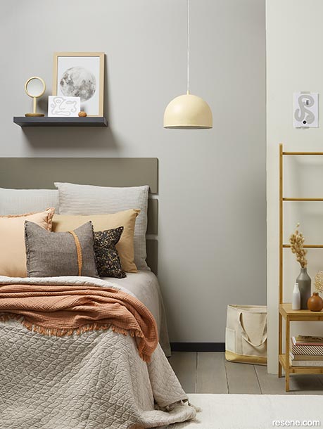 A tonal bedroom full of cosy neutrals