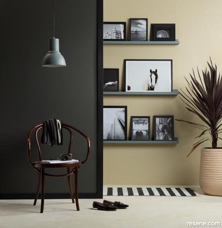 Adding drama and contrast to a room with dark colours