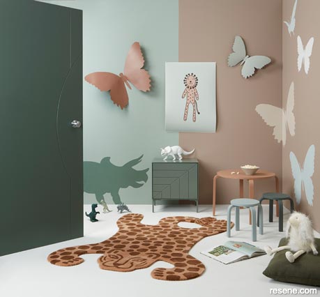 Using dusky blush colours in a child's bedroom