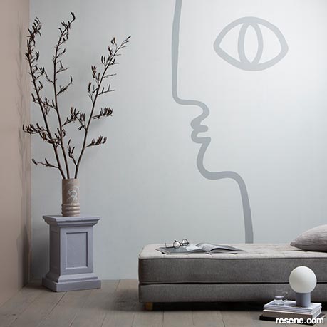 Using stencilled or free-hand wall designs