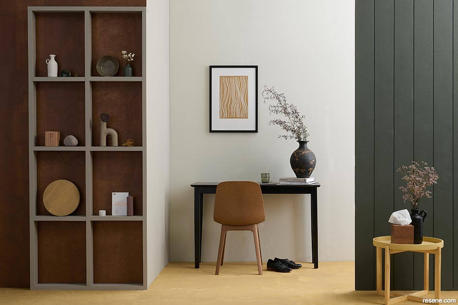 Home office inspired by Japanese minimalism