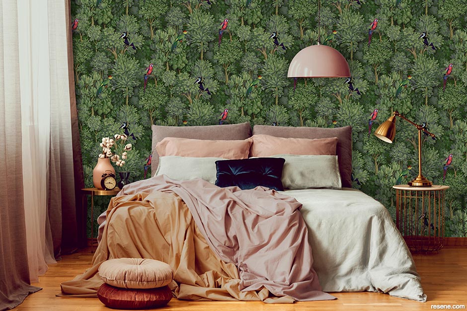 A jungle inspired wallpaper pattern