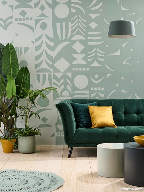 A green nature inspired lounge