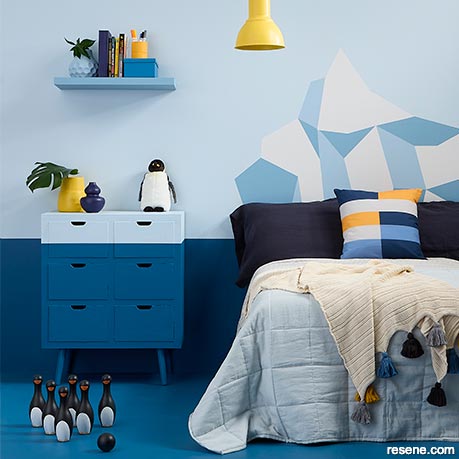 An Antarctic themed kids bedroom