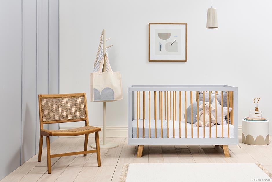 A soothing nursery design