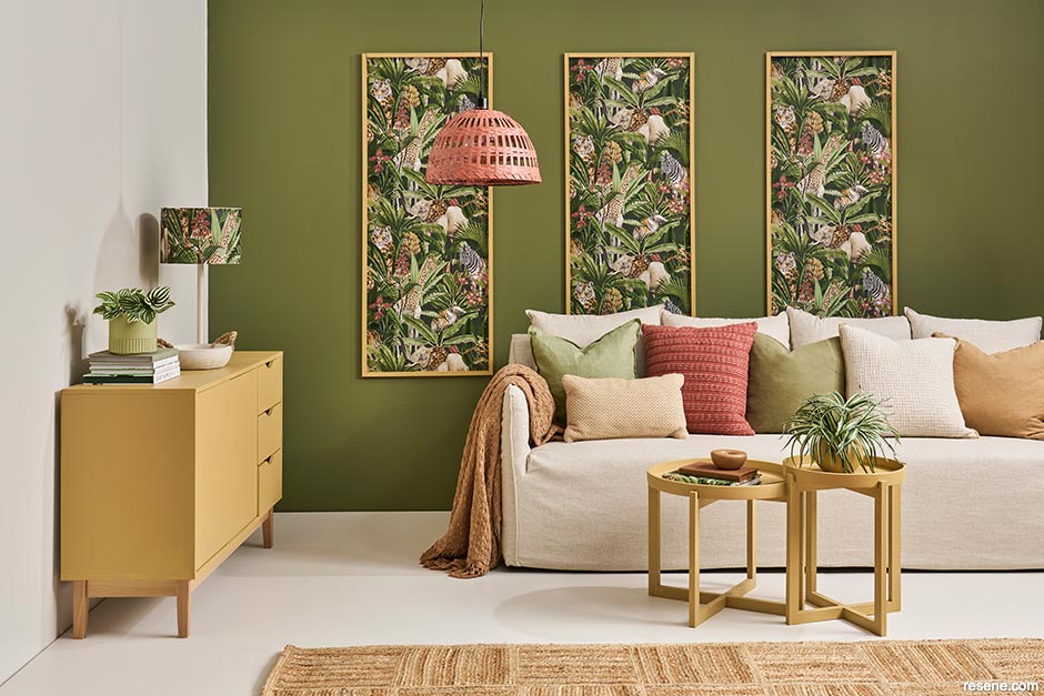 Wallpaper panels are an easily removable art display