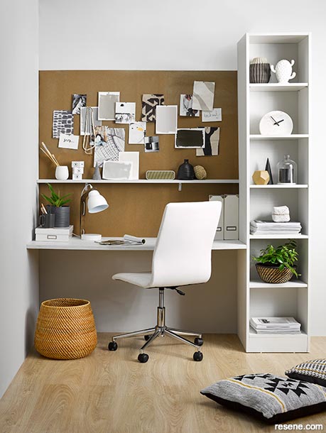 Create an office or office nook with storage