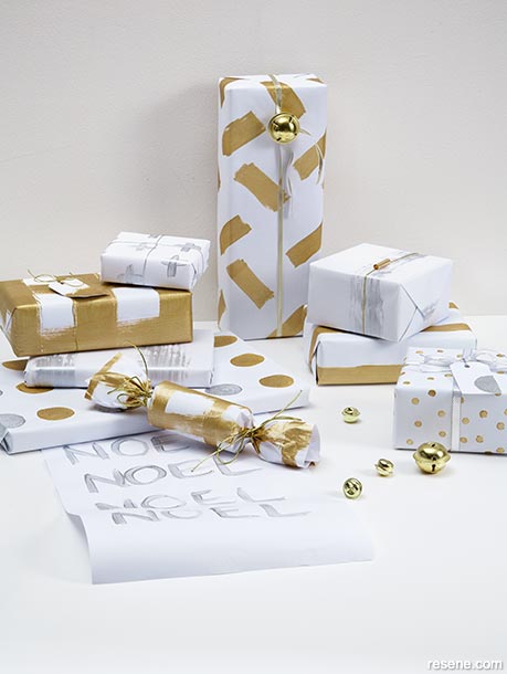 Christmas wrapping paper project