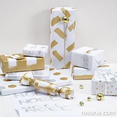 DIY Christmas wrapping paper and gift tags