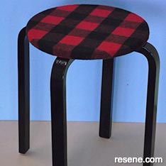 Checked stool