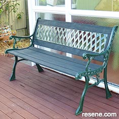 Create this stylish outdoor bench