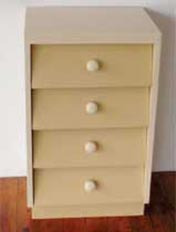 Contemporary style to drawers