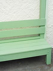 Paint a wooden bench