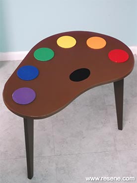 Turn a drinks table into this art inspired masterpiece