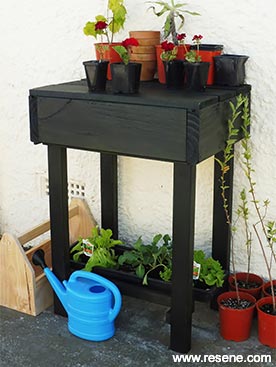 Make an garden work bench.