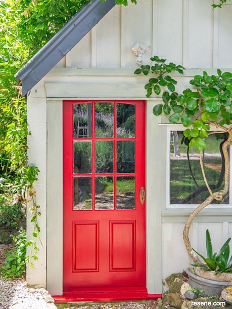 Paint a bright red front door