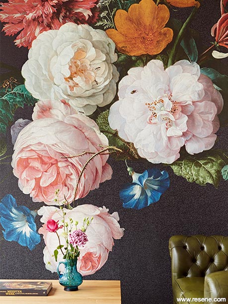 Large scale English roses - Resene Wallpaper E358113