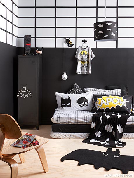 A batman themed kid's room