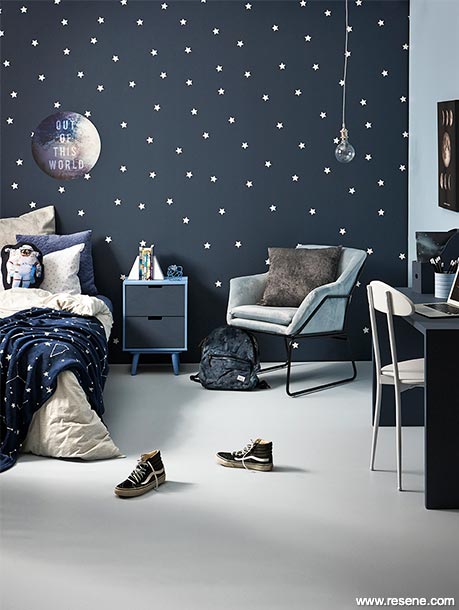 A space themed bedroom