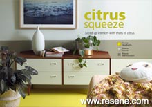 Juiced up interiors with shots of citrus