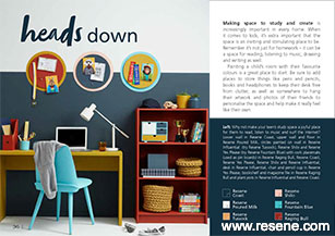 Heads down - making study spaces