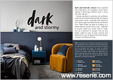 Dark and dramatic colour for interiors