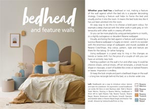 Bedhead and feature walls