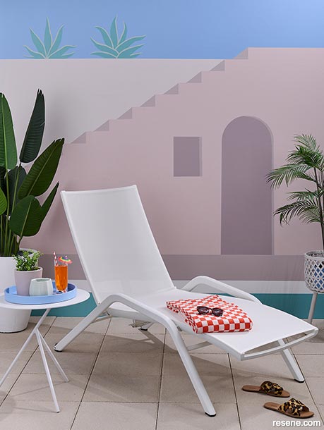 Paint a poolside mural