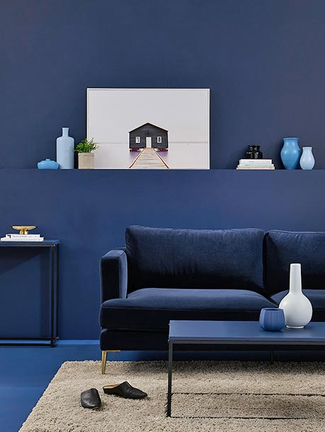 Dark navy blue lounge