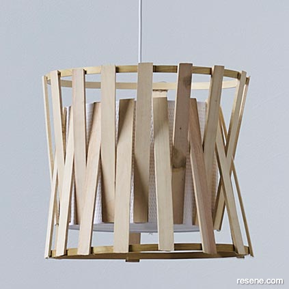 How to make a paint stirrer pendant lamp