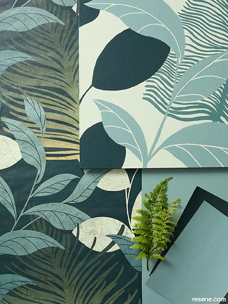 Totally tropical - bold and brilliant wallpaper