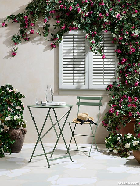 A Mediterranean inspired patio
