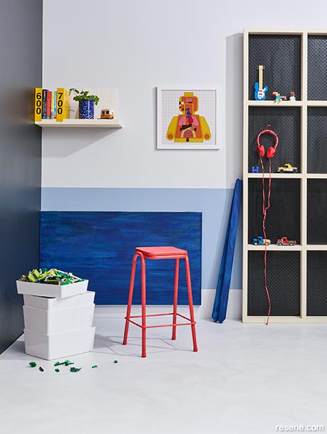 Create a playroom with pops of colour
