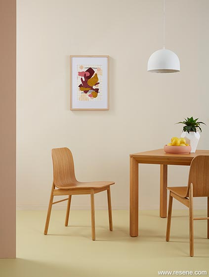 An 80's colour palette for your dining room