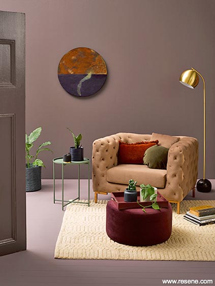Purple changeouts for seasons - cool room