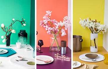 Bright spring colours for floors and walls