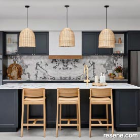 Bold charcoal for a kitchen with impact	