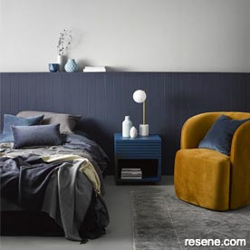 Blue shades for your bedroom