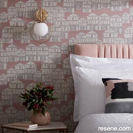 Papered walls 