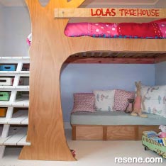 Treehouse inspired bed