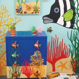 Under the sea themed drawers