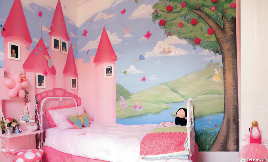 A princess themed bedroom