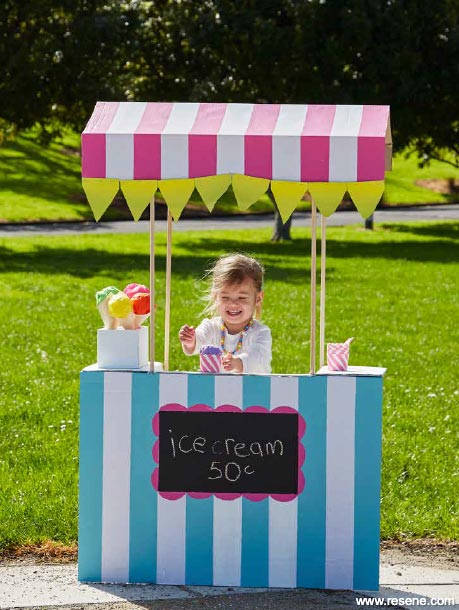Kid's ice cream stand