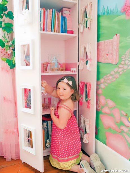 A princess themed bookshelf