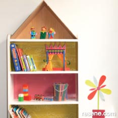 A bookcase that's as pretty as a dolls house