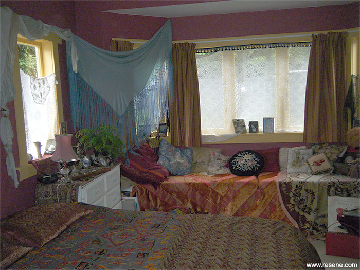 Her bohemian bedroom